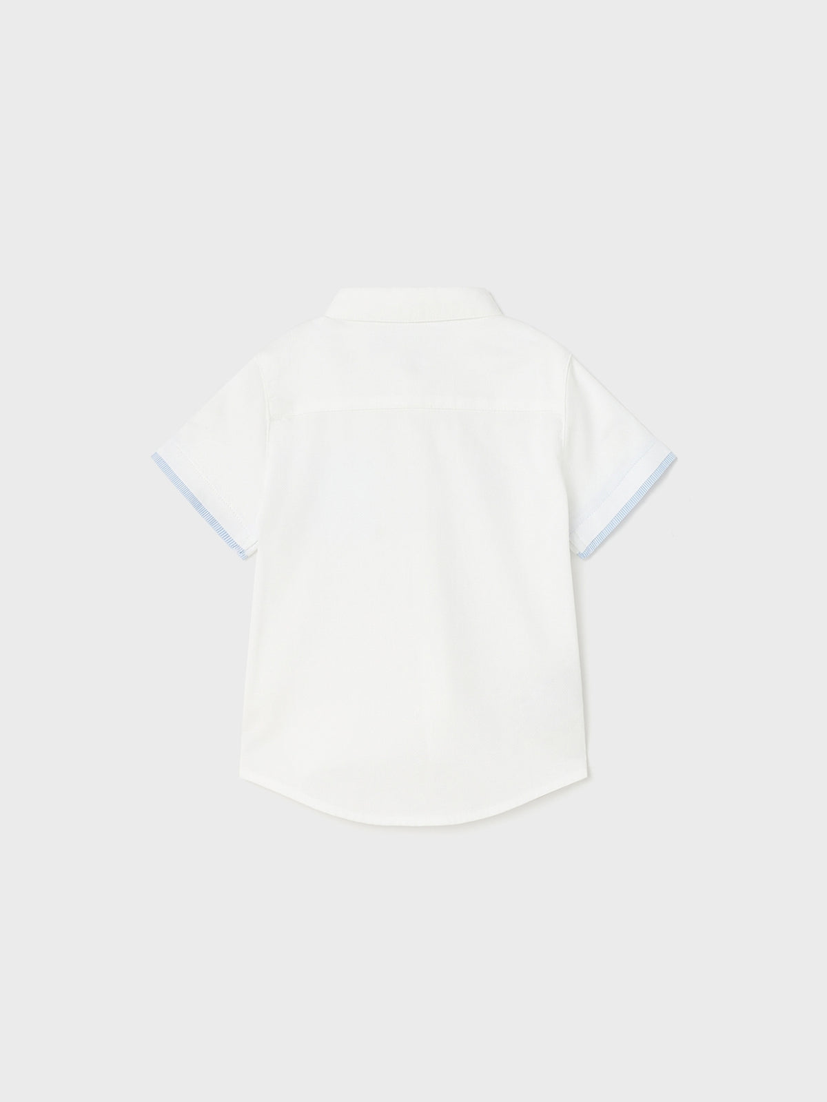 Camisa m/curta lisa detalhes Branco (Branco)  para Bebé Menino - Mayoral