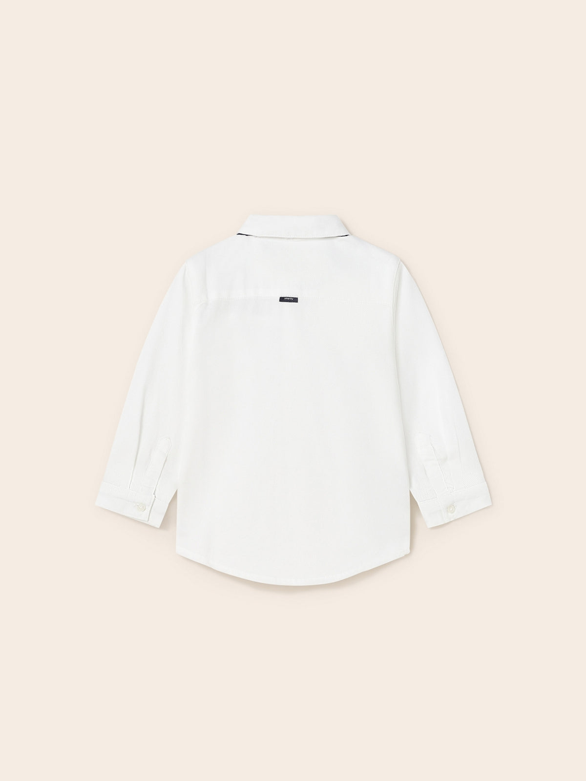 Camisa m/comp. clássica laço Branco (Branco)  para Bebé Menino - Mayoral