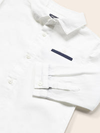 Camisa m/comp. clássica laço Branco (Branco)  para Bebé Menino - Mayoral