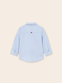 Camisa m/comp. clássica laço Celeste (Celeste)  para Bebé Menino - Mayoral