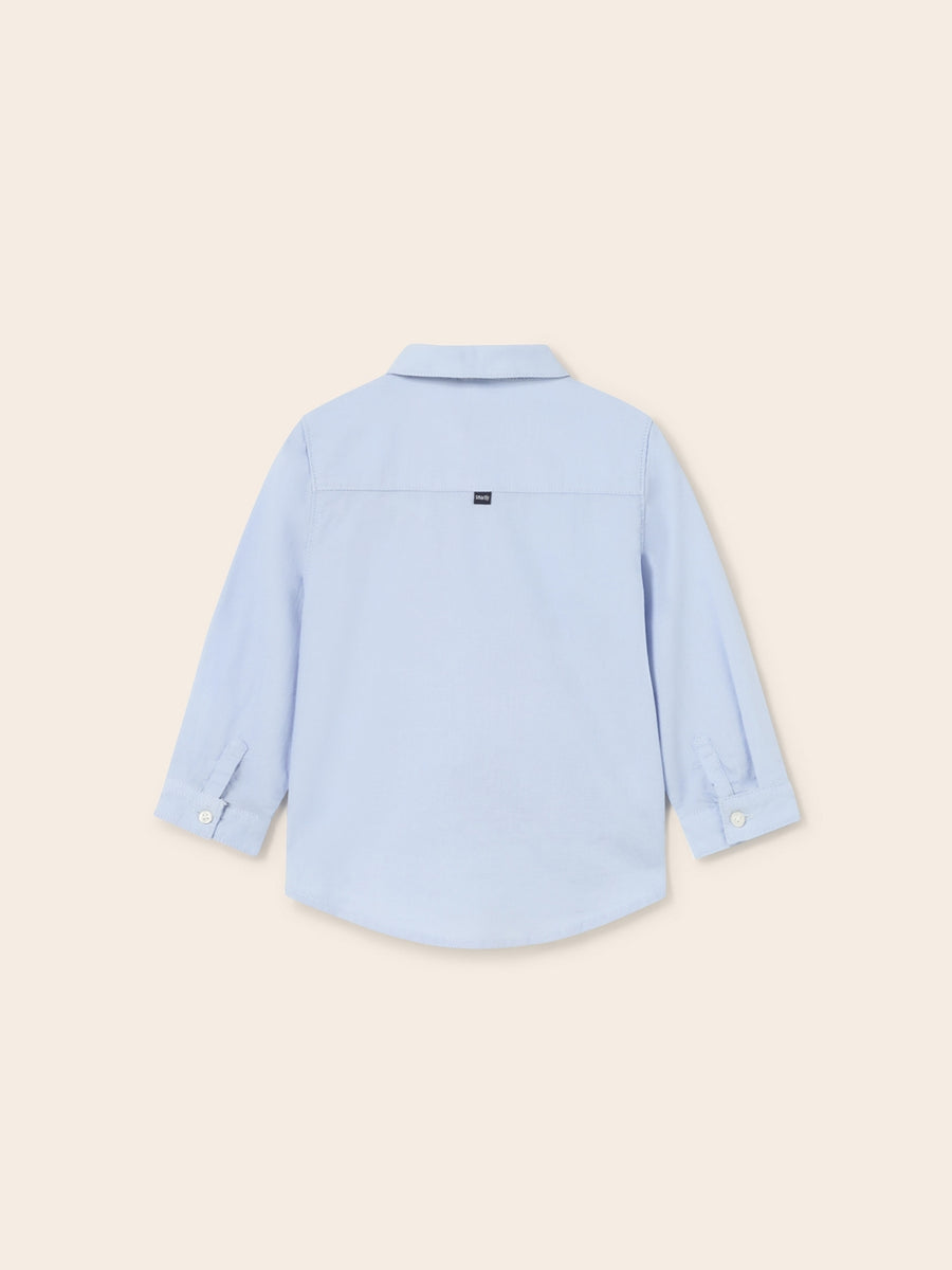 Camisa m/comp. clássica laço Celeste (Celeste)  para Bebé Menino - Mayoral