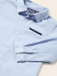 Camisa m/comp. clássica laço Celeste (Celeste)  para Bebé Menino - Mayoral