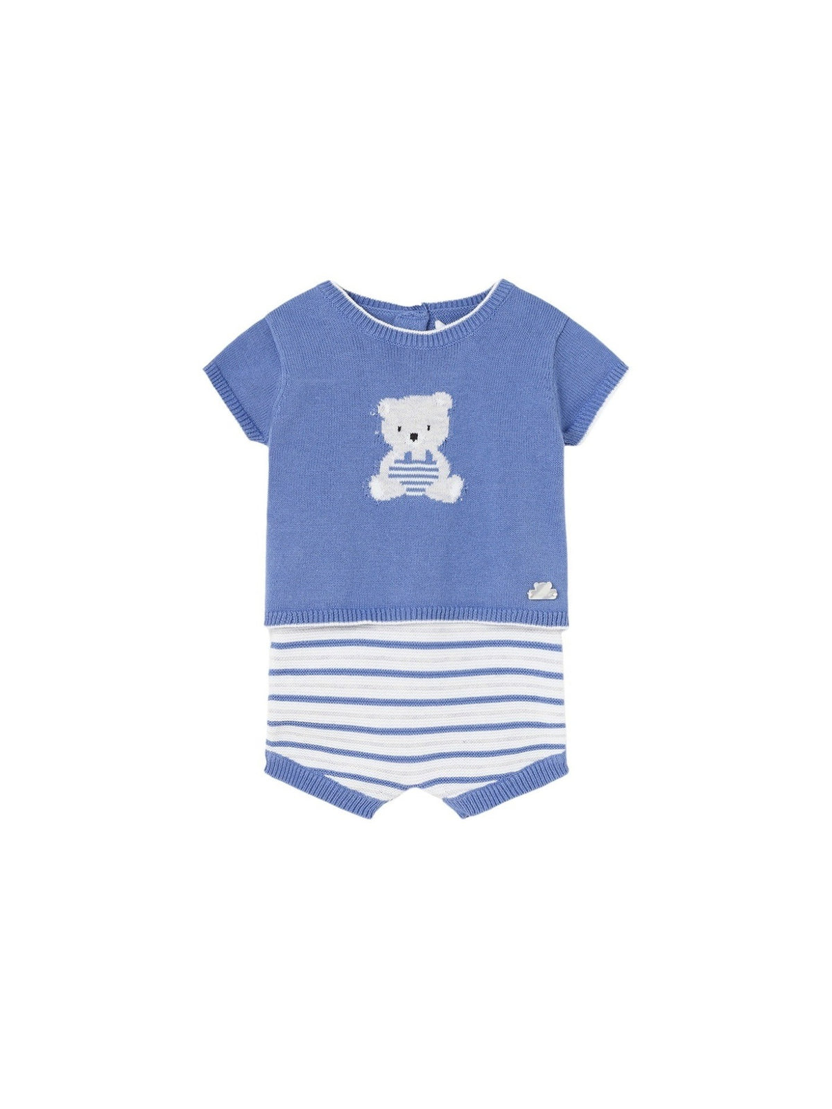 Conj. calção tricot Regata (Azul)  para Bebé Menino - Mayoral