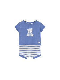 Conj. calção tricot Regata (Azul)  para Bebé Menino - Mayoral