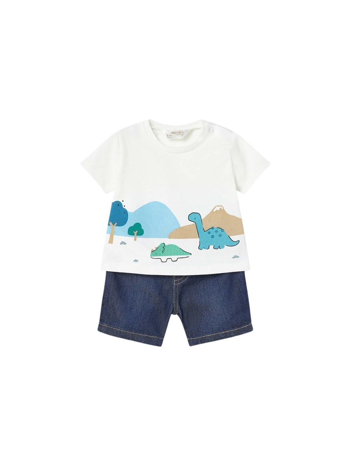 Conj. calção ganga Dark denim (Ganga)  para Bebé Menino - Mayoral