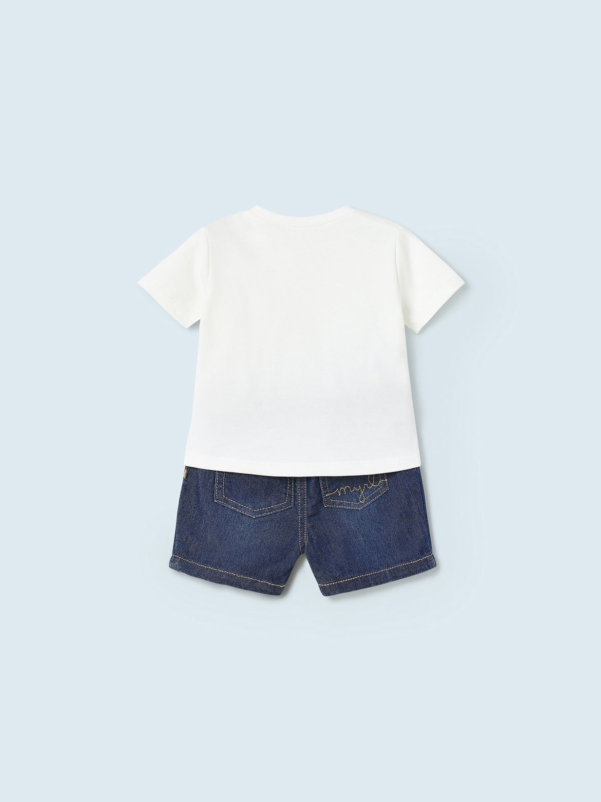 Conj. calção ganga Dark denim (Ganga)  para Bebé Menino - Mayoral