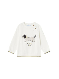 Jersey intarsia bordados Nata (Creme / Pérola)  para Bebé Menino - Mayoral