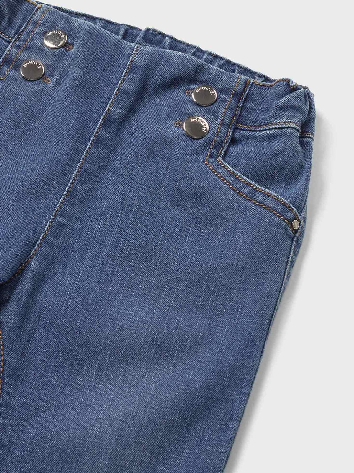 Calça ganga c/ remendos Escuro (Marinho)  para Bebé Menina - Mayoral
