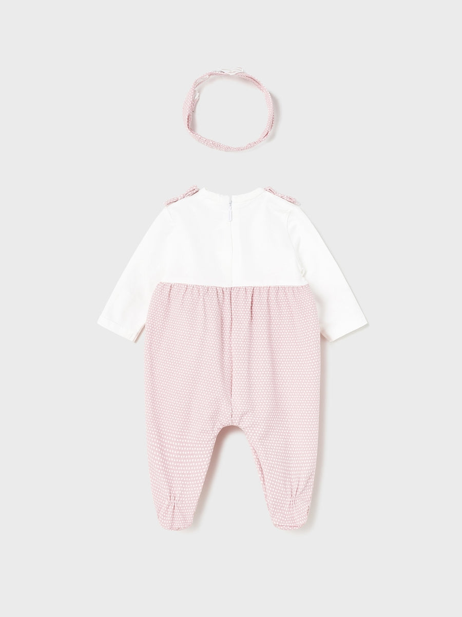 Fato bebé e bandolete Colorete (Rosa)  para Bebé Menina - Mayoral