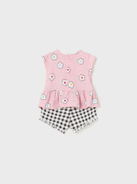 Set 4 peças curtas Colorete (Rosa)  para Bebé Menina - Mayoral