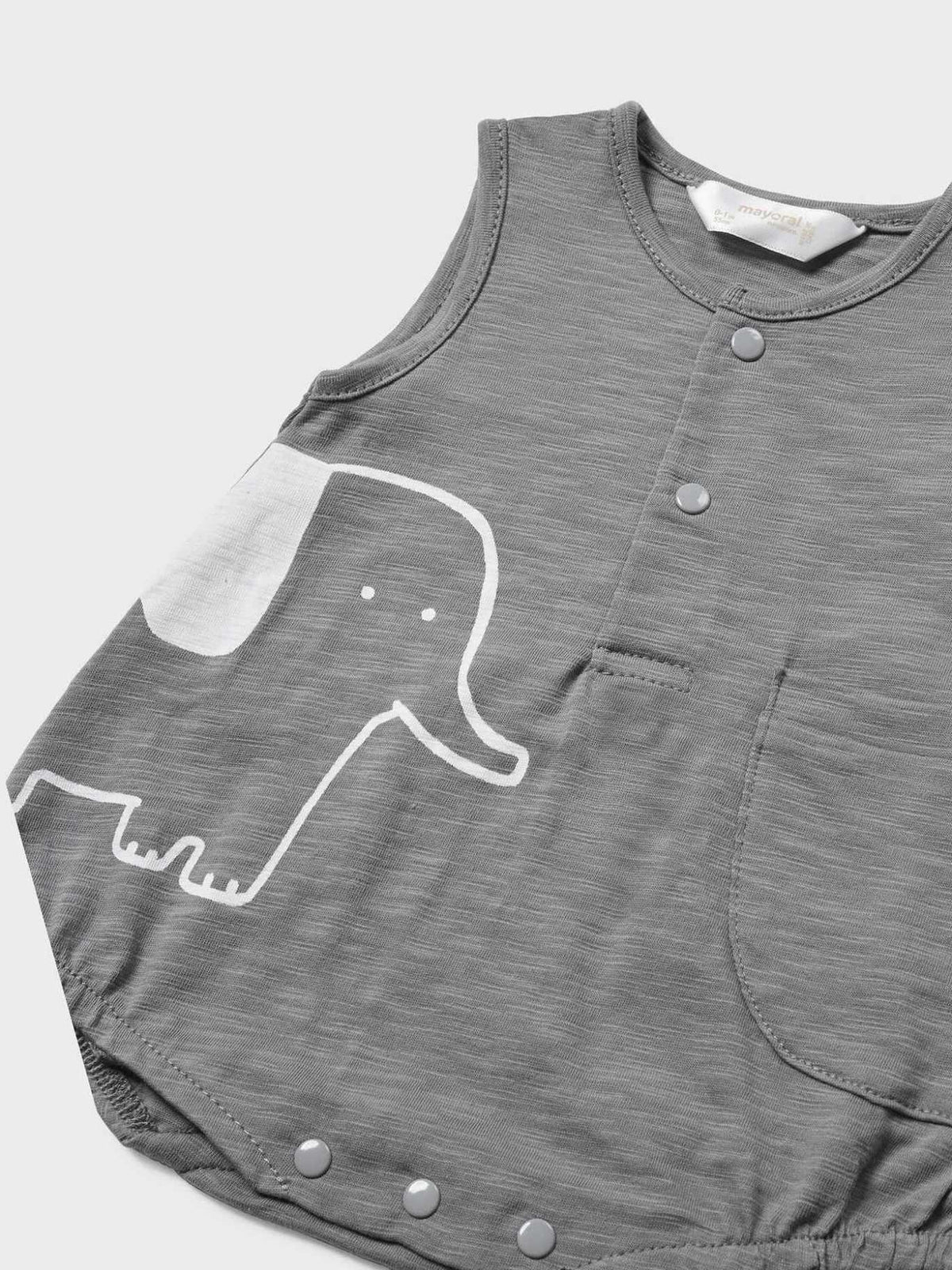 Fato bebé sisa e gorro Elefante (Cinza Escuro)  para Bebé Menino - Mayoral