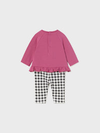 Conj. 4 peças m/comp. Tulipa (Fúcsia)  para Bebé Menina - Mayoral