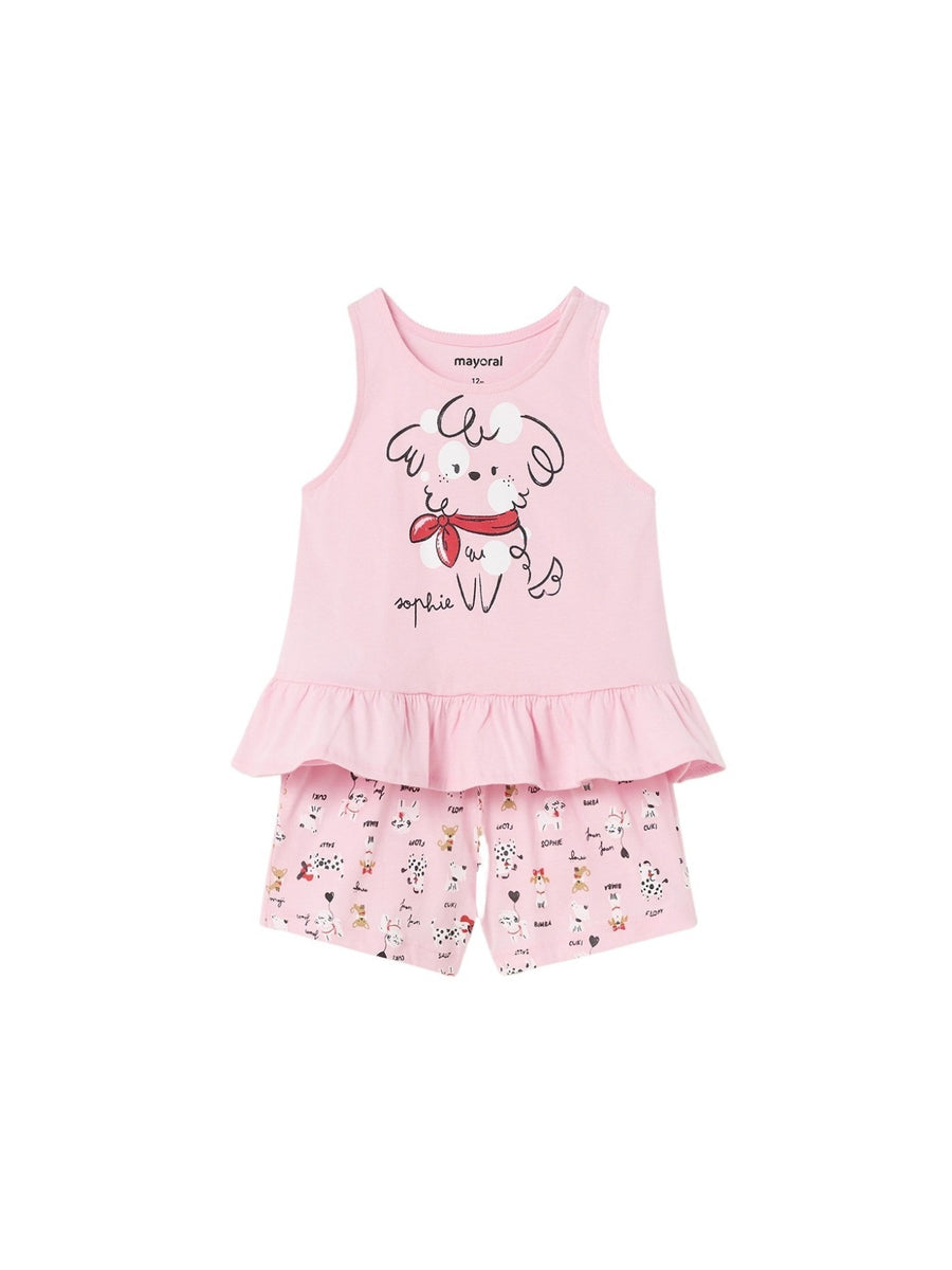 Pijama curta Rosa (Rosa)  para Bebé Menina - Mayoral