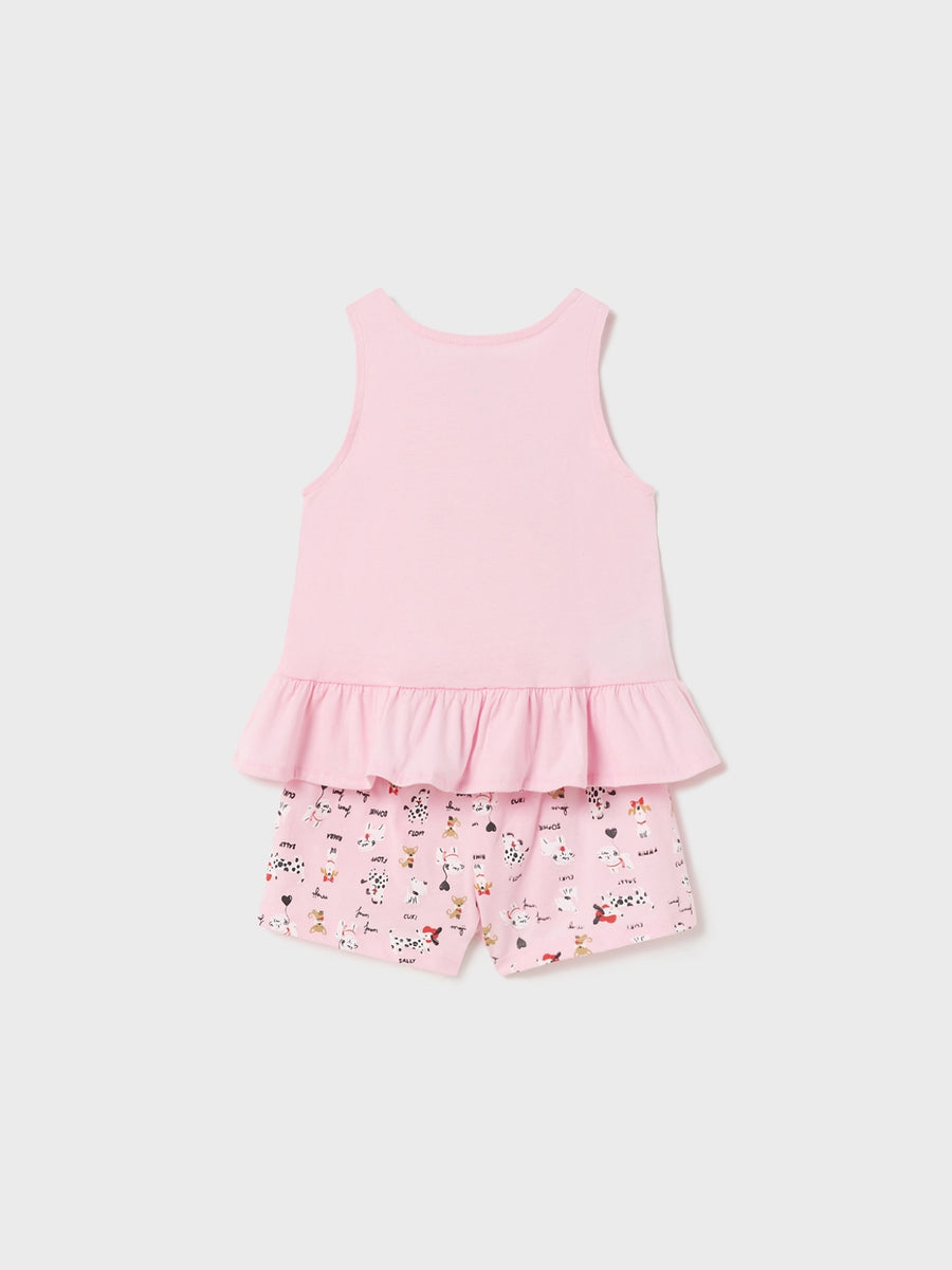 Pijama curta Rosa (Rosa)  para Bebé Menina - Mayoral