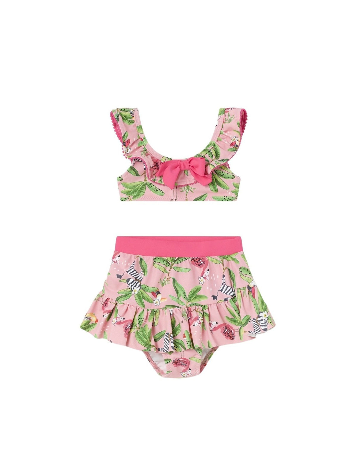Biquini com pareo Flamingo (Rosa)  para Bebé Menina - Mayoral