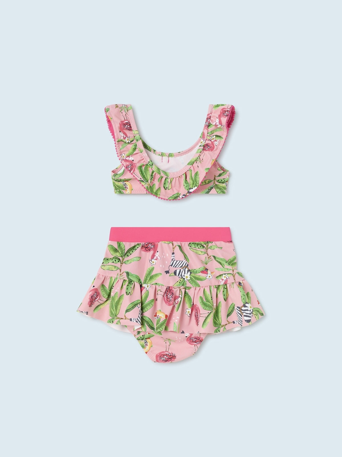 Biquini com pareo Flamingo (Rosa)  para Bebé Menina - Mayoral