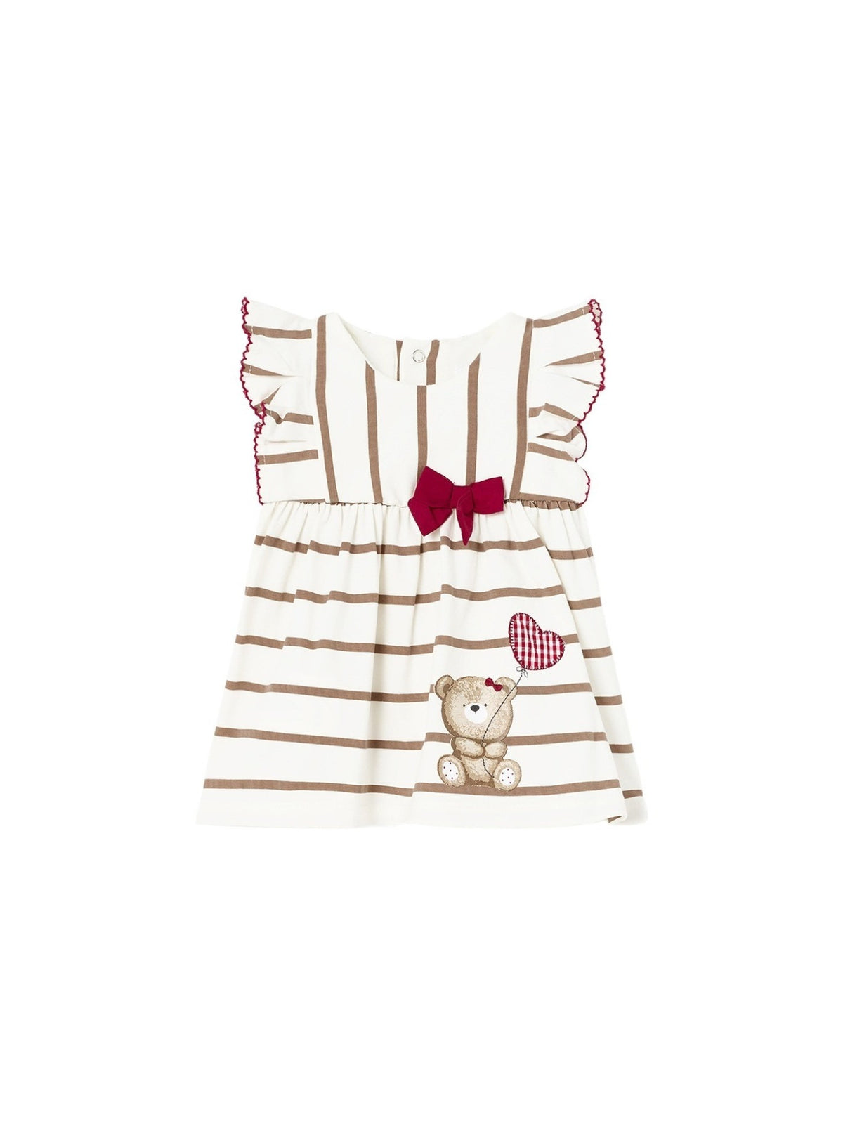 Vestido malha Crú (Creme / Pérola)  para Bebé Menina - Mayoral