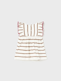 Vestido malha Crú (Creme / Pérola)  para Bebé Menina - Mayoral