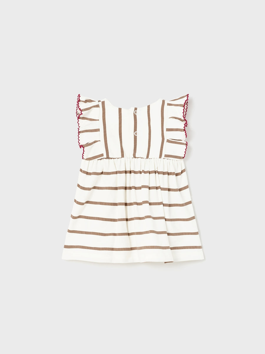 Vestido malha Crú (Creme / Pérola)  para Bebé Menina - Mayoral