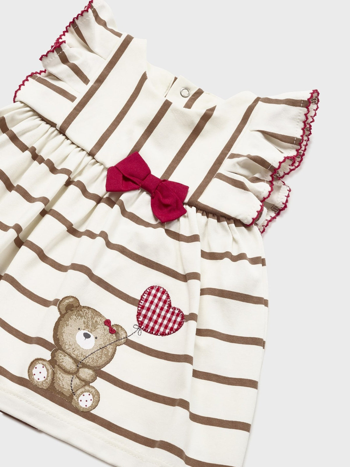 Vestido malha Crú (Creme / Pérola)  para Bebé Menina - Mayoral