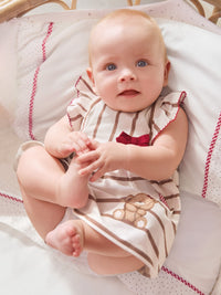 Vestido malha Crú (Creme / Pérola)  para Bebé Menina - Mayoral