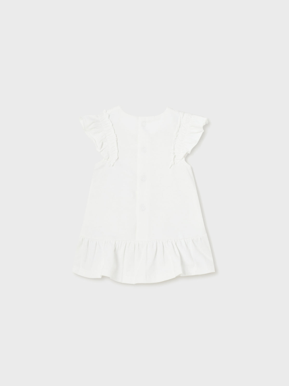 Vestido malha Branco (Branco)  para Bebé Menina - Mayoral