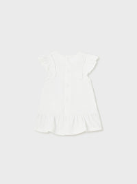 Vestido malha Branco (Branco)  para Bebé Menina - Mayoral
