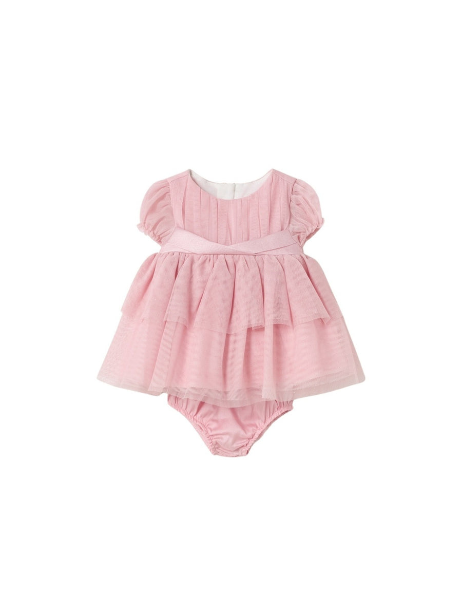 Vestido tule cerimónia Colorete (Rosa)  para Bebé Menina - Mayoral
