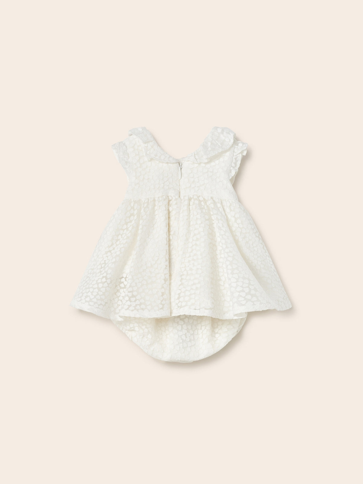 Vestido devoré Crú (Creme / Pérola)  para Bebé Menina - Mayoral