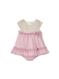 Vestido combinado tule Colorete (Rosa)  para Bebé Menina - Mayoral