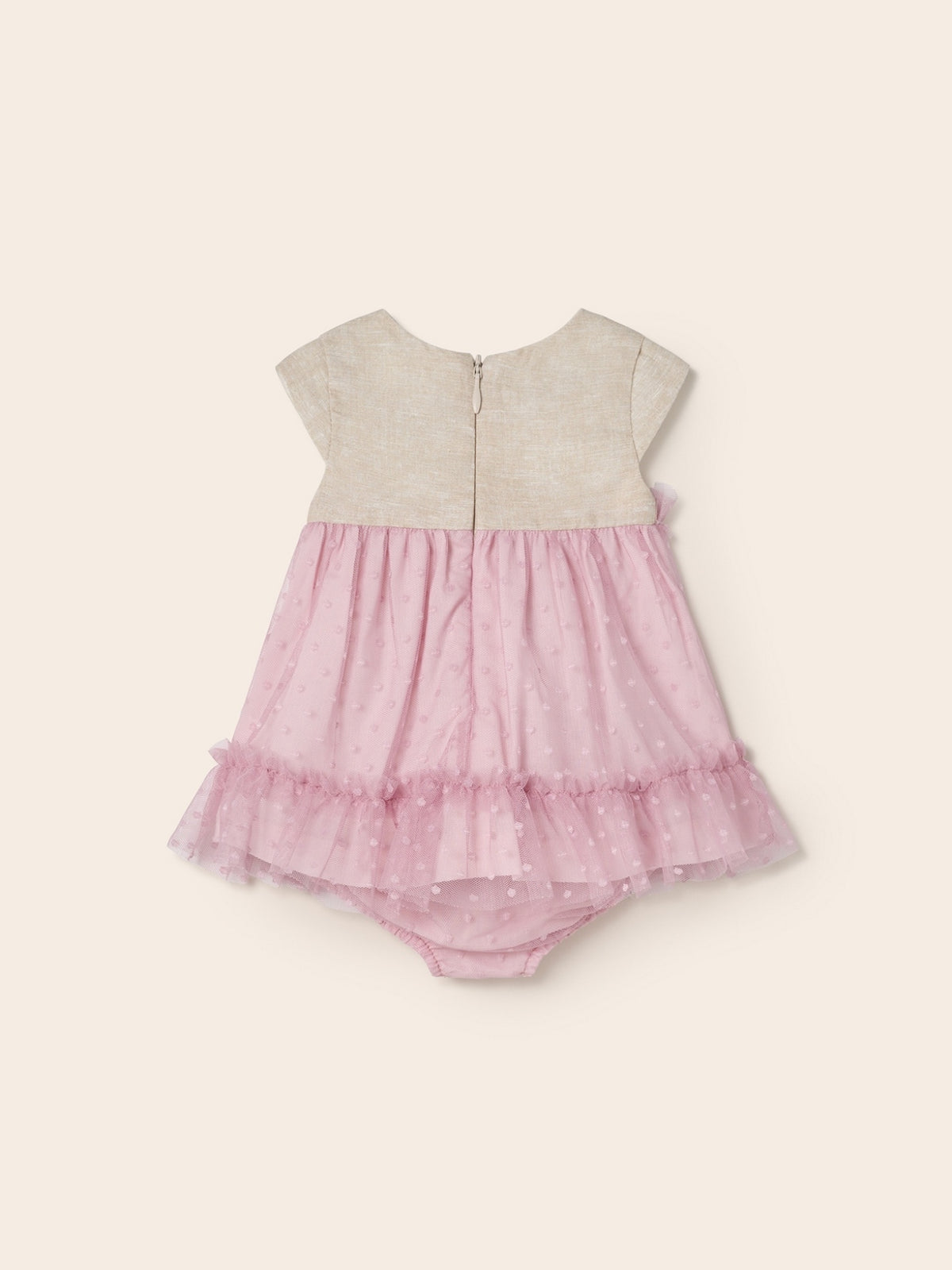 Vestido combinado tule Colorete (Rosa)  para Bebé Menina - Mayoral