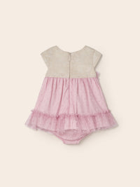 Vestido combinado tule Colorete (Rosa)  para Bebé Menina - Mayoral