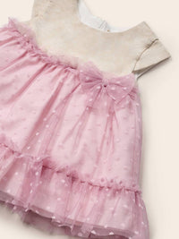 Vestido combinado tule Colorete (Rosa)  para Bebé Menina - Mayoral