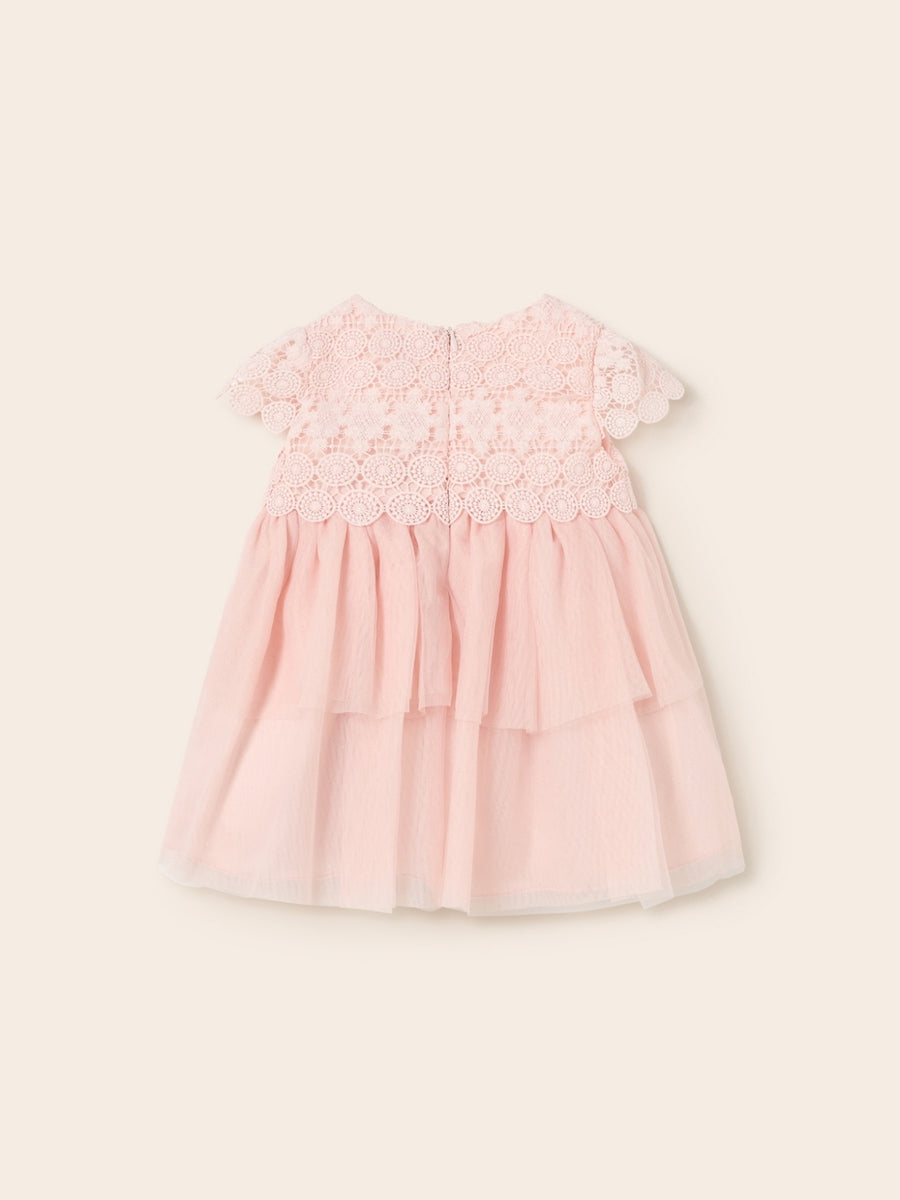 Vestido guipur tule Rosa velho (Rosa Velho)  para Bebé Menina - Mayoral