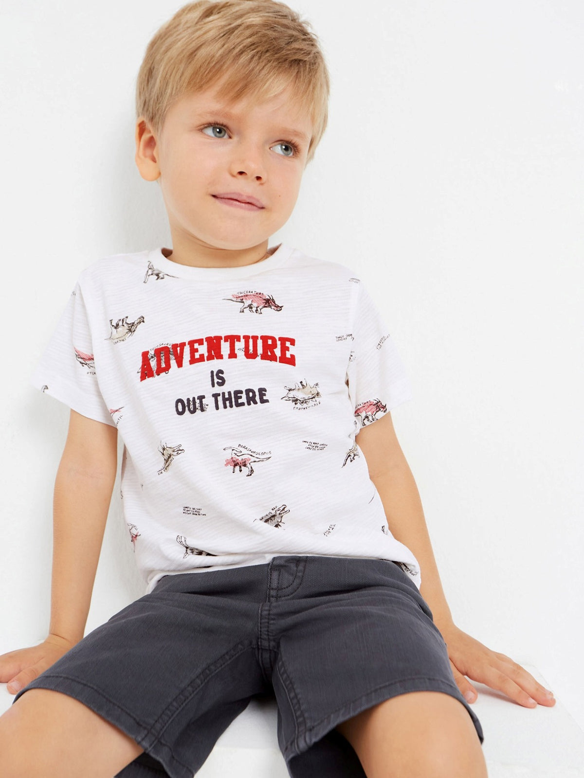 Camiseta estampada Nata (Creme / Pérola)  para Menino - Mayoral