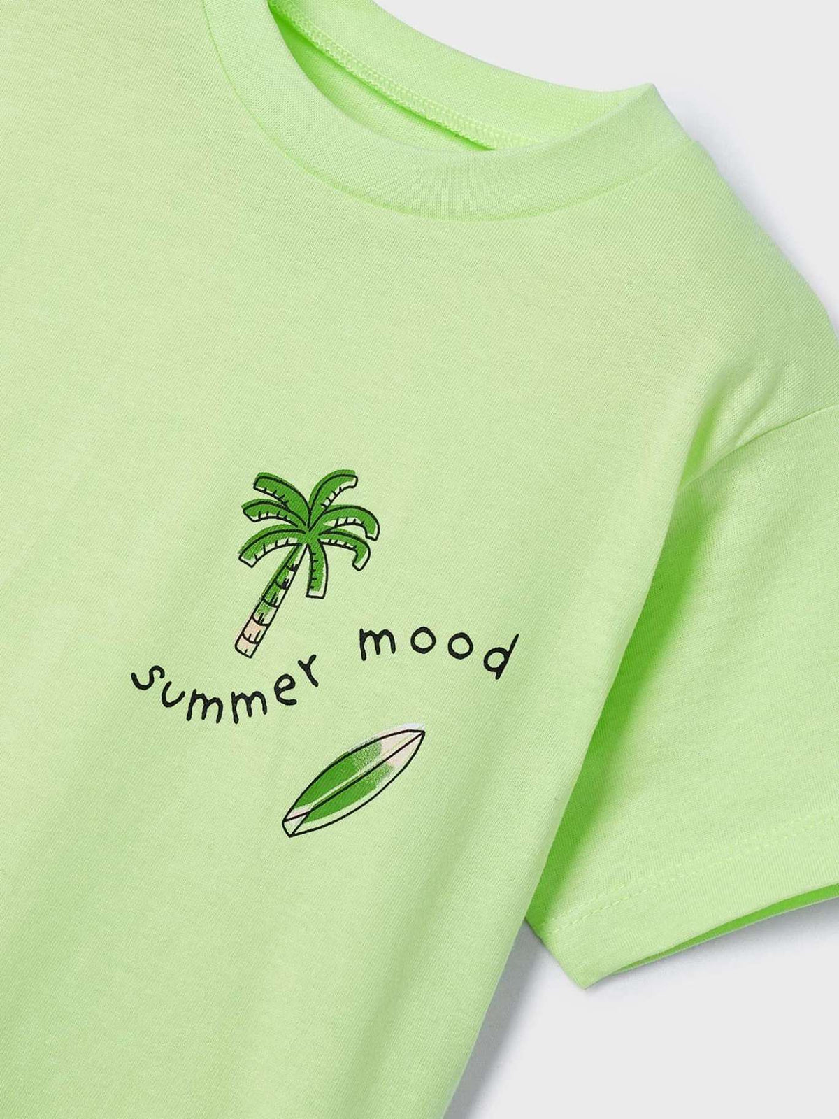 Set 2 T´shirts print liso Apio (Verde Alface)  para Menino - Mayoral