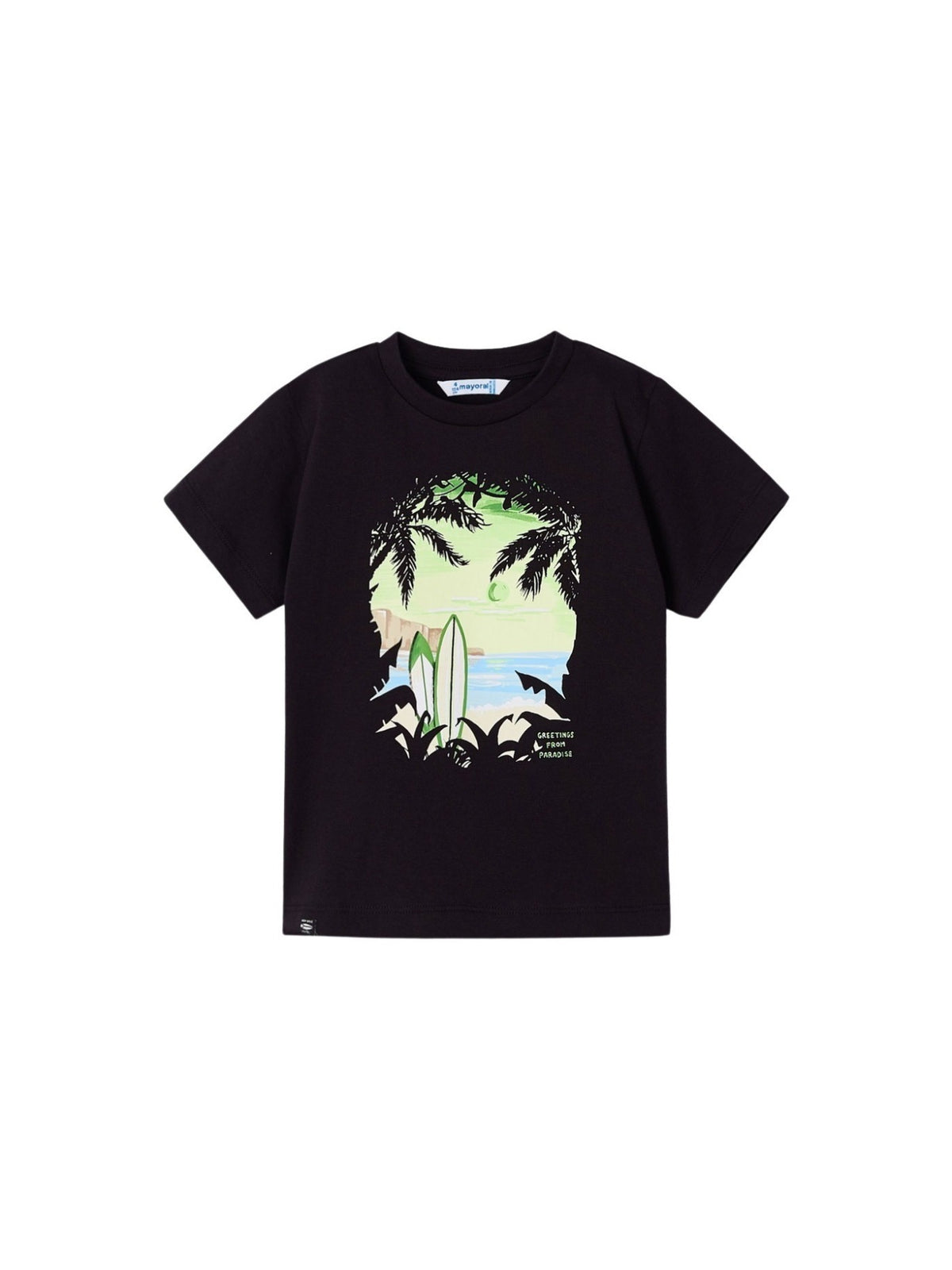 Camiseta "paradise" Preto (Preto)  para Menino - Mayoral