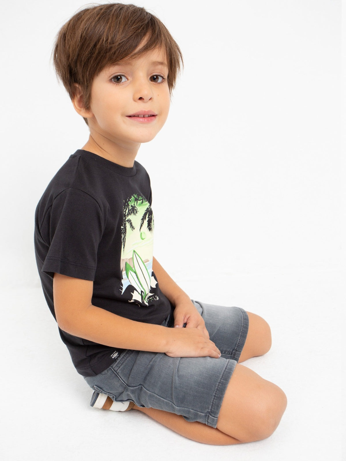 Camiseta "paradise" Preto (Preto)  para Menino - Mayoral