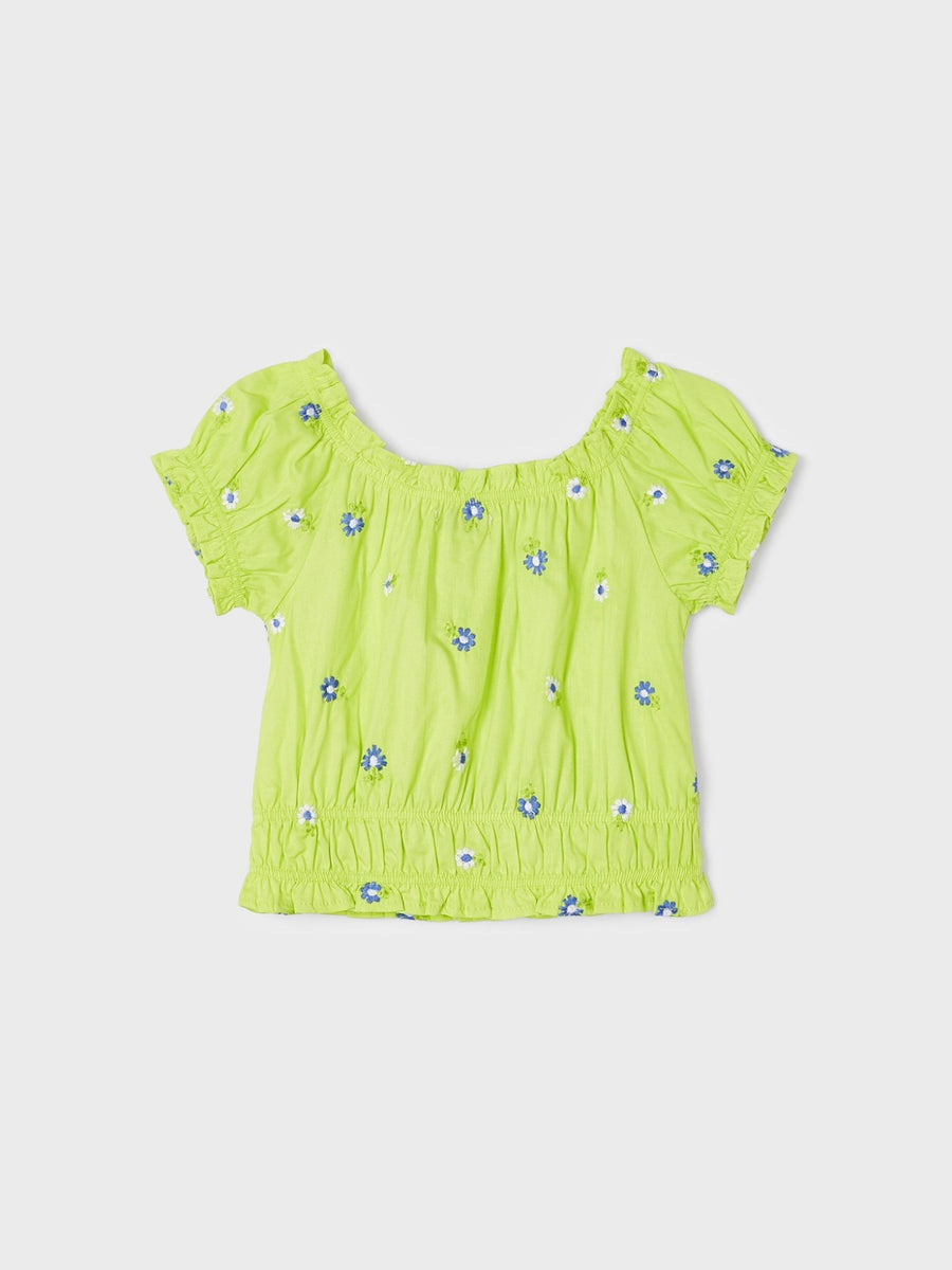 Túnica bordada Lima (Verde Alface)  para Menina - Mayoral