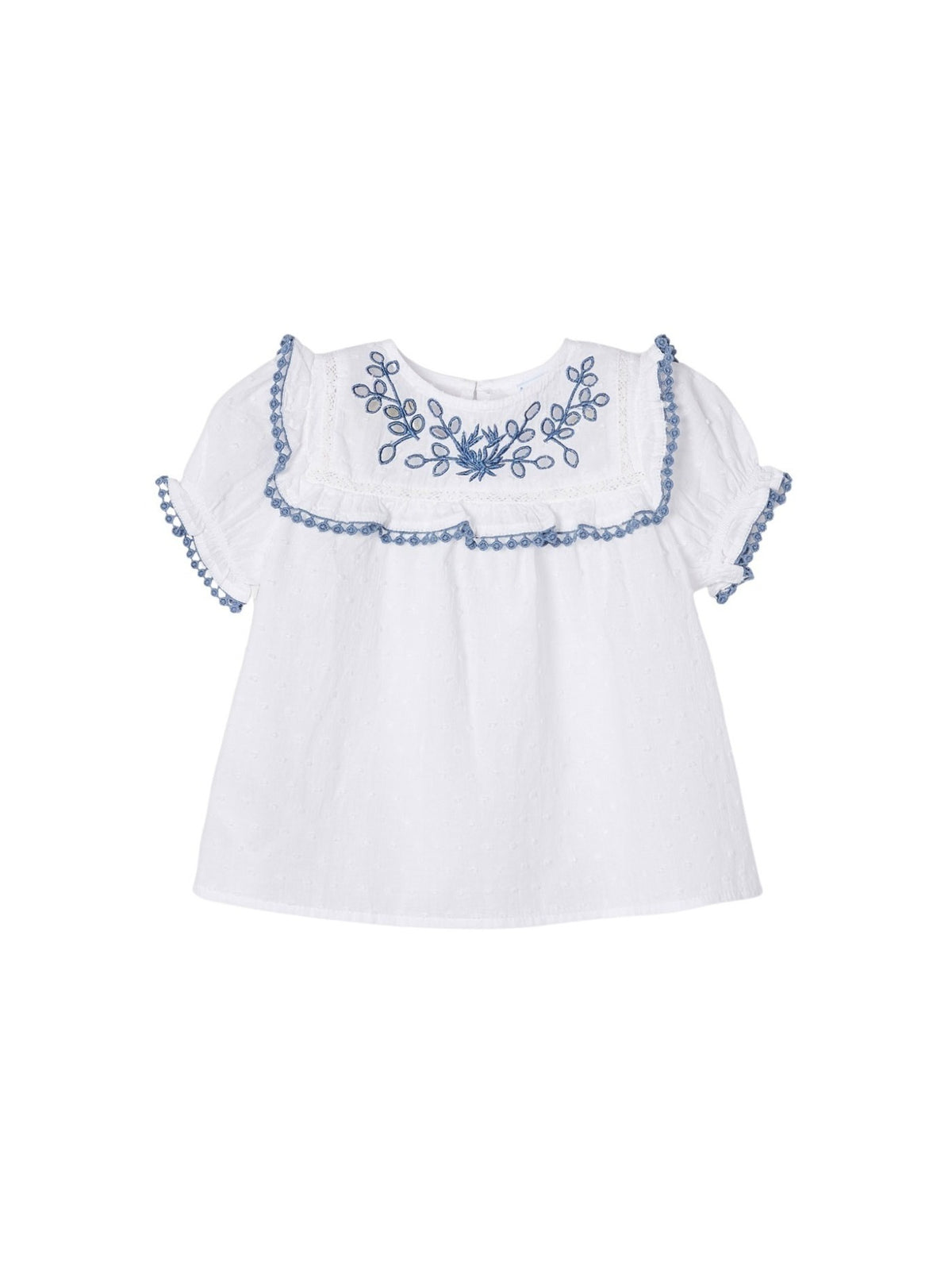 Túnica bordada plumeti Branco (Branco)  para Menina - Mayoral