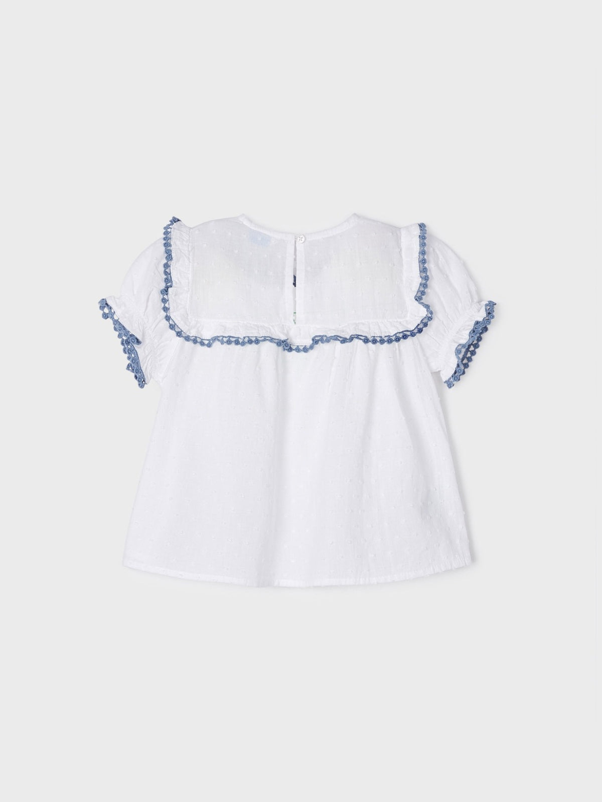 Túnica bordada plumeti Branco (Branco)  para Menina - Mayoral