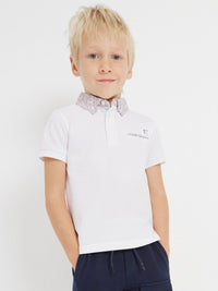 Polo m/curta contrastes Branco (Branco)  para Menino - Mayoral