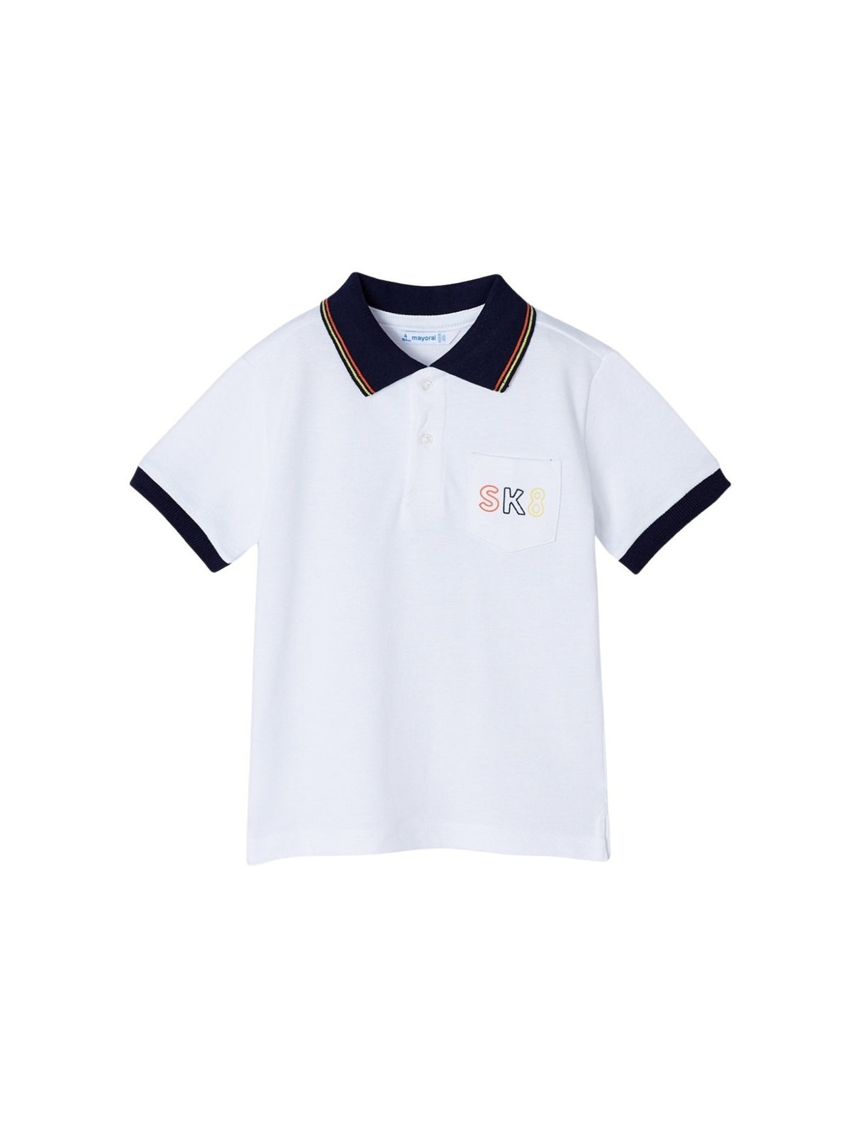 Polo m/curta prints Branco (Branco)  para Menino - Mayoral