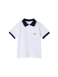 Polo m/curta prints Branco (Branco)  para Menino - Mayoral