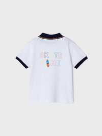 Polo m/curta prints Branco (Branco)  para Menino - Mayoral