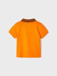 Polo m/curta embossed Manga (Laranja)  para Menino - Mayoral