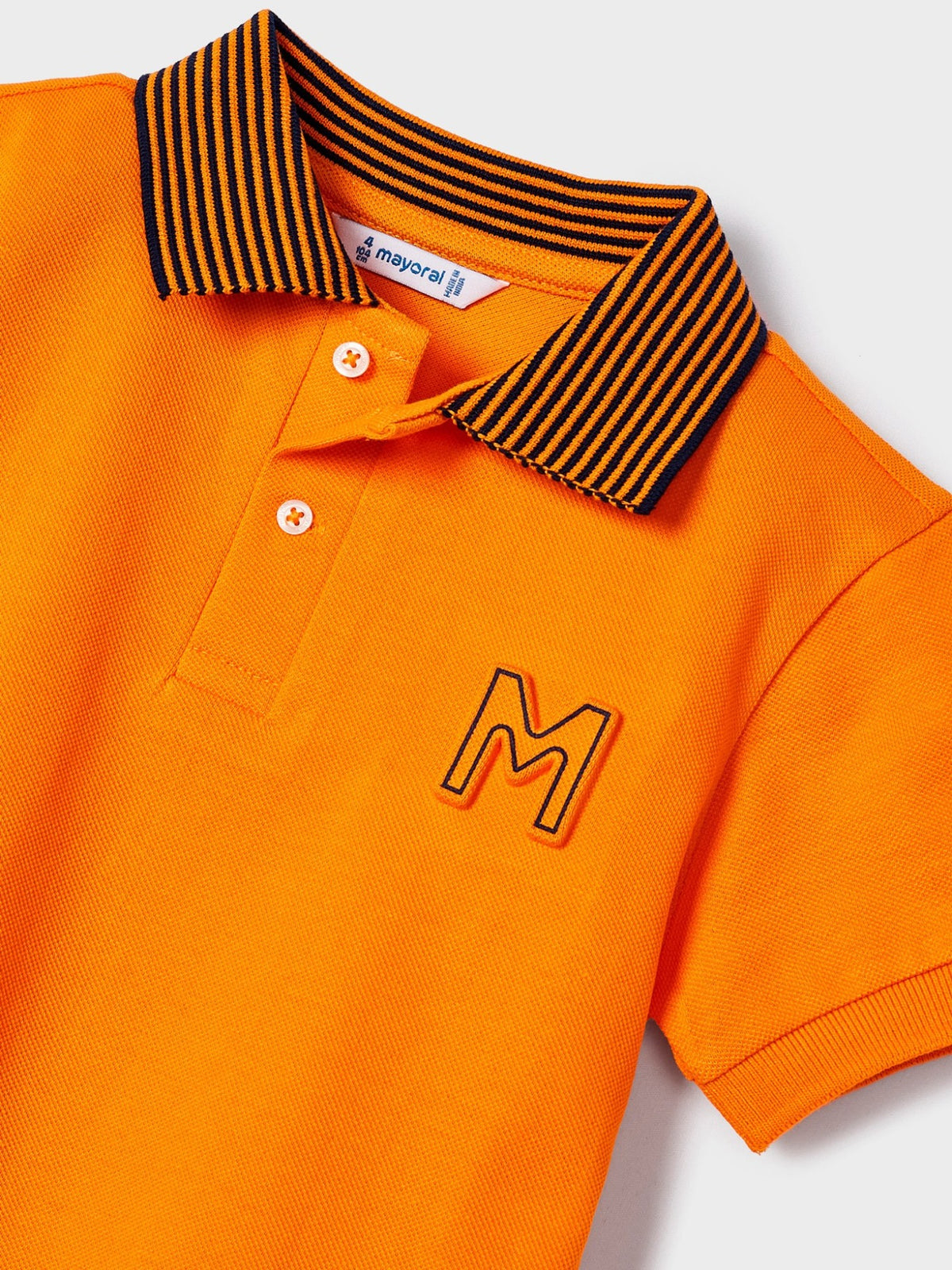 Polo m/curta embossed Manga (Laranja)  para Menino - Mayoral