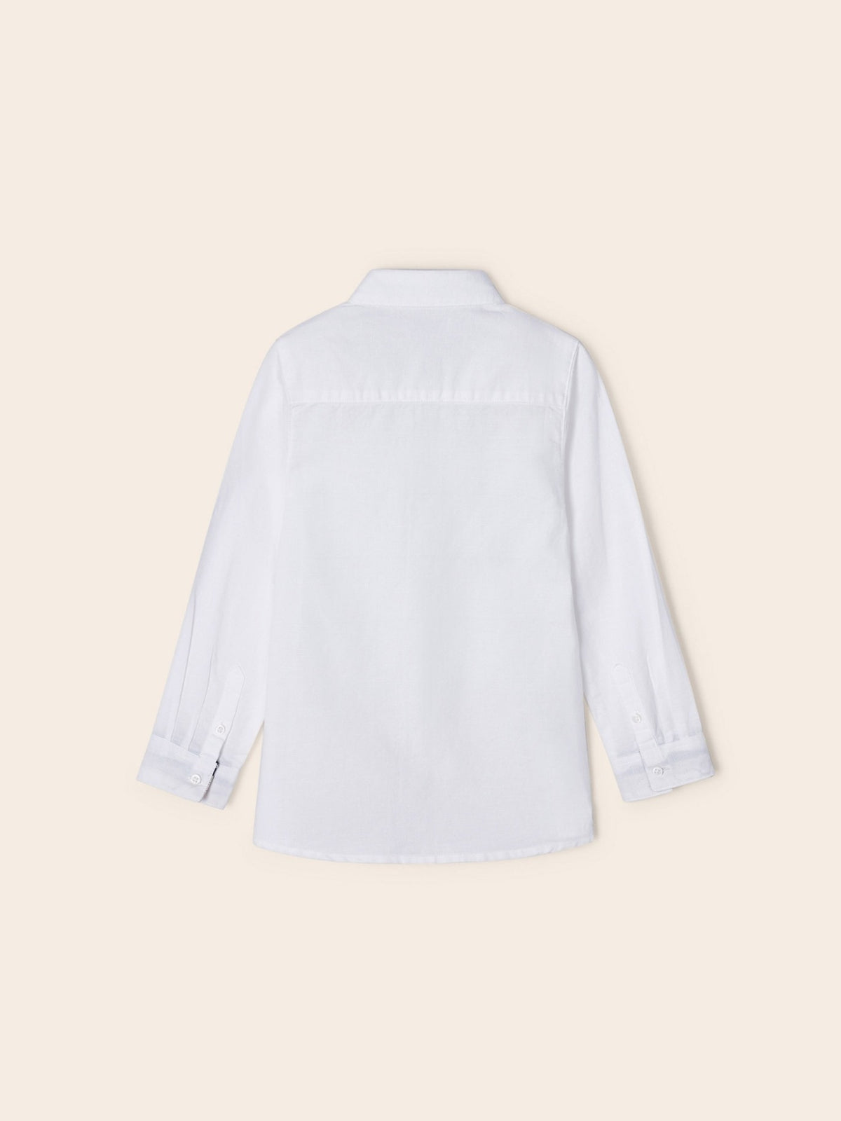 Camisa m/comp. linho tailorin Branco (Branco)  para Menino - Mayoral