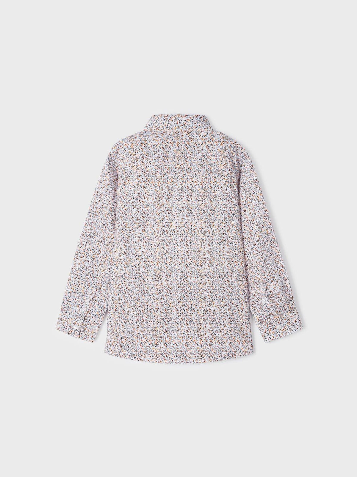 Camisa m/comp. estamp. floral Flores (Laranja)  para Menino - Mayoral