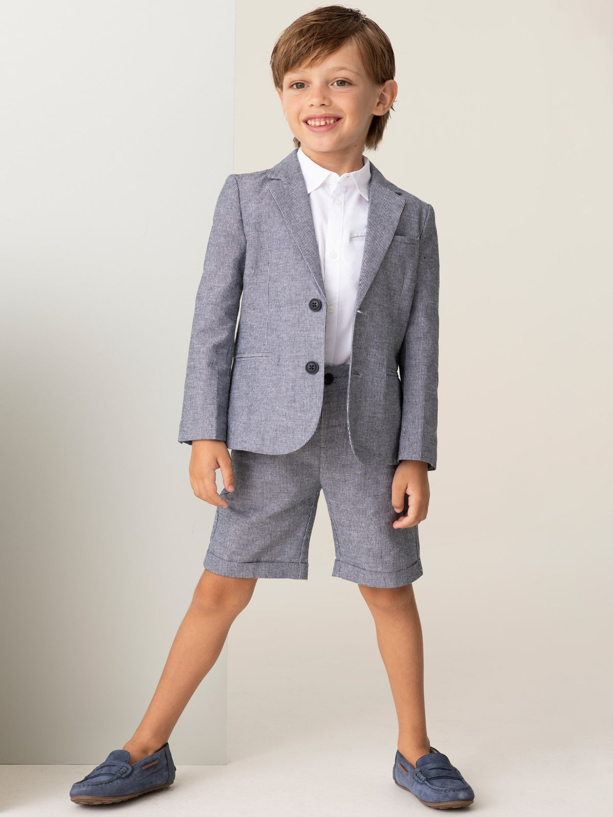 Bermuda tailoring Riscas (Azul)  para Menino - Mayoral